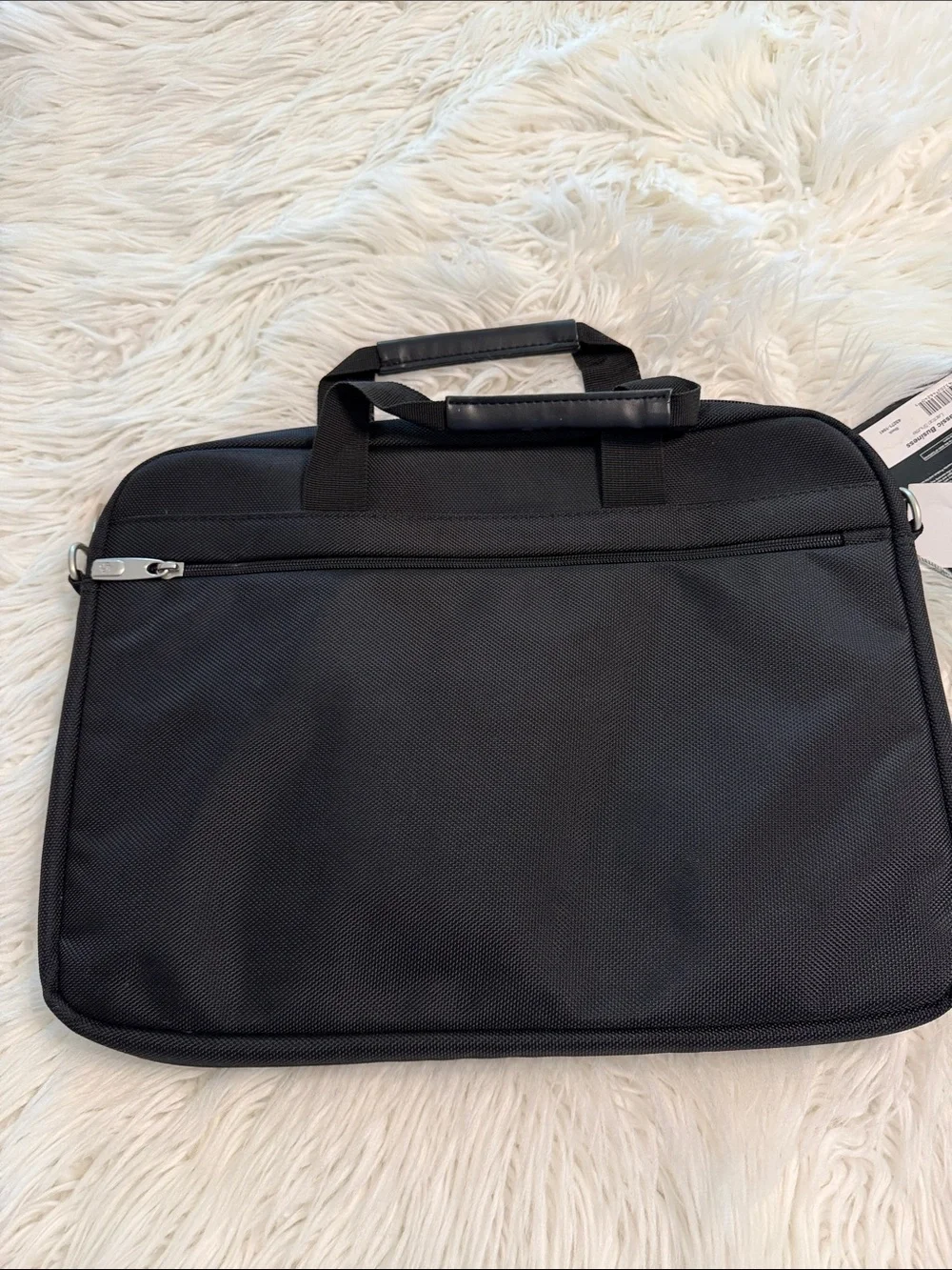 Samsonite Black Laptop Briefcase with Front Pocket wide 16” length 12” brand new